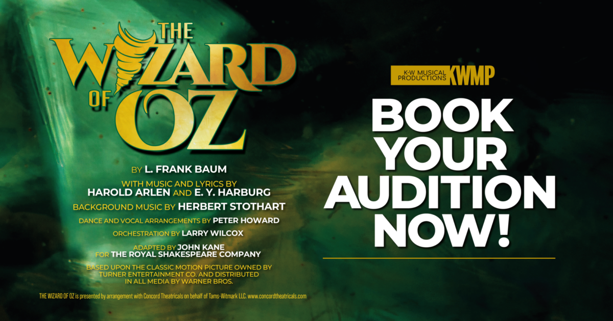 Book Your Audition For The Wizard of Oz
